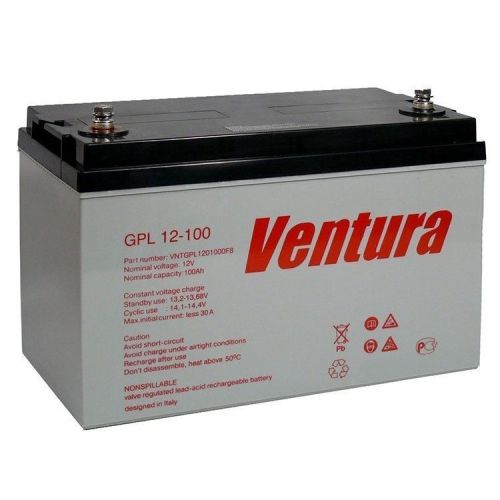 фото Свинцово-кислотная батарея Ventura GPL 12-100 фото 7 Свинцово-кислотная батарея Ventura GPL 12-100 фото 7