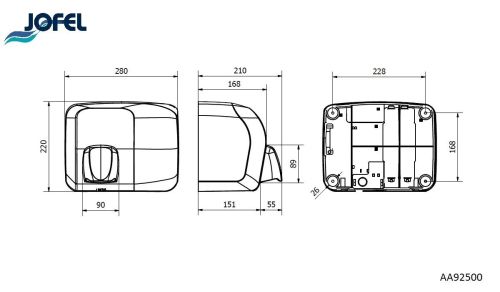 картинка Электросушилка Jofel AVE AA92500 фото 2 картинка Электросушилка Jofel AVE AA92500 фото 2