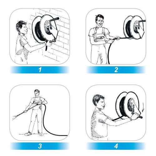 картинка Ручная катушка RAMEX AVM 9921 FE 100 м 1/2" фото 3 картинка Ручная катушка RAMEX AVM 9921 FE 100 м 1/2" фото 3
